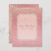 Carte Postale Faire-part Fairy Tale Parties scintillant rose Glam Party Enr (Devant / Derrière)