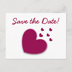 Carte Postale Faire-part FAITES GAGNER LA DATE. Explosion des coeurs A11