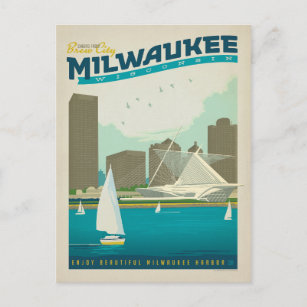 Carte Postale Faire-part Faites gagner la date   Milwaukee, WI