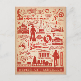 Carte Postale Faire-part Faites gagner la date   Nashville, TN - copie de