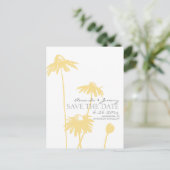 Carte Postale Faire-part Faites-part de mariage avec tournesols à œil noir (Debout devant)