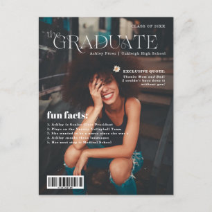 Carte Postale Faire-part Faits amusants   Photo de couverture du magazine d