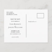 Carte Postale Faire-part Falling Gold Ginkgo Feuilles Enregistrer la date c (Dos)
