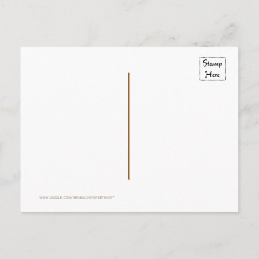 Carte Postale Faire-part Family Tree Reunion Party Enregistrer la date Cart (Dos)