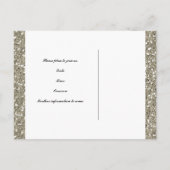 Carte Postale Faire-part Fancy Silver et Rouge Save the Date (Dos)