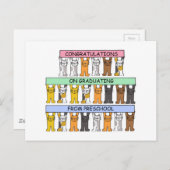 Carte Postale Faire-part Félicitations à l'obtention d'un diplôme préscolai (Devant / Derrière)
