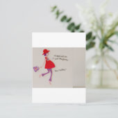 Carte Postale Faire-part félicitations pour votre grossesse ! (Debout devant)