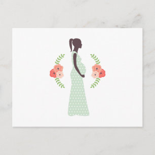 Carte Postale Faire-part Femme enceinte