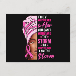 Carte Postale Faire-part Femmes Noires Je Suis La Tempête Sensibilisation a