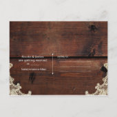 Carte Postale Faire-part Fenêtre de grange rustique arbre & pot en grès Éco (Dos)