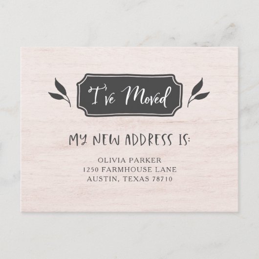 Carte Postale Faire-part Ferme | Changement d'adresse (Devant)