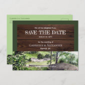 Carte Postale Faire-part Ferme près de Thirlmere Mariage Épargnez la date (Devant / Derrière)