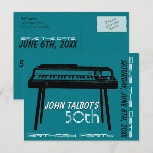 Carte Postale Faire-part Fête d'anniversaire des 50 ans de l'orgue ancien E