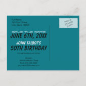 Carte Postale Faire-part Fête d'anniversaire des 50 ans de l'orgue ancien E (Dos)