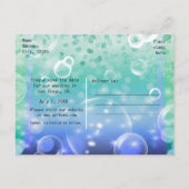 Carte Postale Faire-part Fête d'anniversaire tropicale sous la mer (Dos)