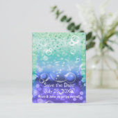 Carte Postale Faire-part Fête d'anniversaire tropicale sous la mer (Debout devant)