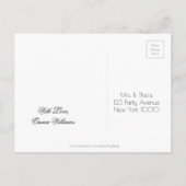 Carte Postale Faire-part Fête de Diwali Enregistrer la Date Tableau Noir (Dos)