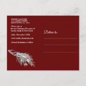 Carte Postale Faire-part fête de la veille de Noël (Dos)