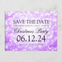 Fête de Noël Enregistrer la date Parties scintilla