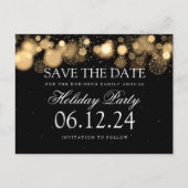 Carte Postale Faire-part Fête de vacances Enregistrez la date Hiver Merveil (Devant)