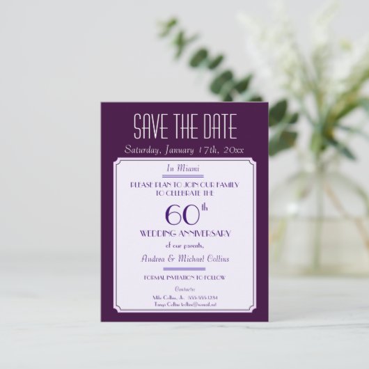 Carte Postale Faire-part Fête, événement ou réunion Enregistrer la date dan (Debout devant)