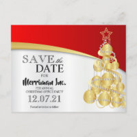 Fêtes de Noël Fête du bureau Enregistrer la date