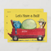 Carte Postale Faire-part FÊTONS AVEC UNE FÊTE ENDIABLÉE par Slipperywindow (Devant / Derrière)