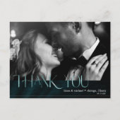 Carte Postale Faire-part Feuille de palmier bijou remerciement de mariage s (Devant)