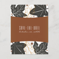 Feuilles d'automne fantaisistes de glands Date de