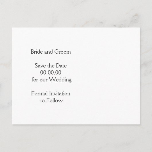 Carte Postale Faire-part Feuilles d'érable orange au mariage marron Enregis (Dos)