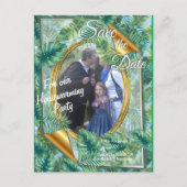 Carte Postale Faire-part Feuilles Plantes verts tropicaux (Devant)