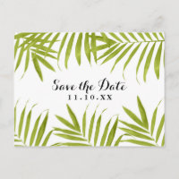 Feuilles Tropicales Mariage d'Été Enregistrer la D