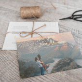 Carte Postale Faire-part Feux d'artifice et Étoiles | Engagement photo du N