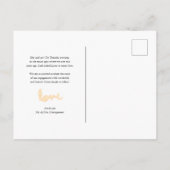 Carte Postale Faire-part Feux d'artifice et Étoiles | Engagement photo du N (Dos)