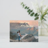 Carte Postale Faire-part Feux d'artifice et Étoiles | Engagement photo du N (Debout devant)