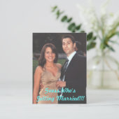 Carte Postale Faire-part fiancé, Devine qui se marie ! ! ! (Debout devant)