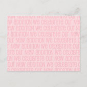 Carte postale Faire-part fille bébé (Devant)