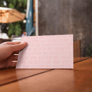 Carte postale Faire-part fille bébé