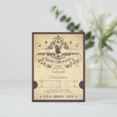 Carte Postale Faire-part Film ou cinéma enregistrer la date billets d'entré (Debout devant)