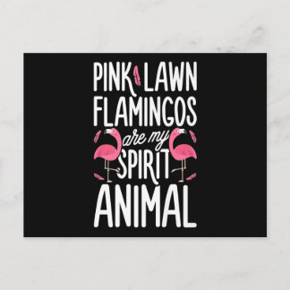 Carte Postale Faire-part Flamingos | Pink Lawn Flamingos Are Spirit Animal