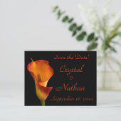 Carte Postale Faire-part Flamme Calla Lily (Debout devant)