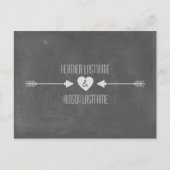 Carte Postale Faire-part Flèches Inspirées d'un Tableau Noir Enregistrer La (Devant)