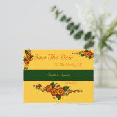 Carte Postale Faire-part Fleur de henné (Debout devant)