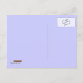 Carte Postale Faire-part Fleur de Lotus (Henna) (Violet) (Dos)