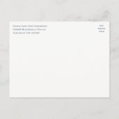 Carte Postale Faire-part Fleur sauvage Antlers et Flèche Enregistrer la dat (Dos)