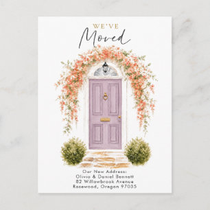 Carte Postale Faire-part Fleurs Bienvenue à la maison Nouvelle adresse Cart