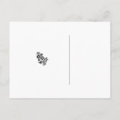 Carte Postale Faire-part Fleurs blanches (Dos)
