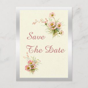 Carte Postale Faire-part Fleurs Chic de Printemps 95e Anniversaire Sauvegar