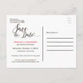 Carte Postale Faire-part Fleurs de marguerite rustiques en pot Mason, Save  (Dos)