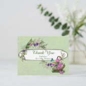 Carte Postale Faire-part Fleurs de printemps de la Saint-Jean Merci (Debout devant)